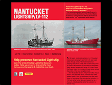 Tablet Screenshot of nantucketlightshiplv-112.org